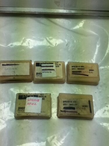 LOT OF 5 DICO 6031418 CARBIDE INSERTS