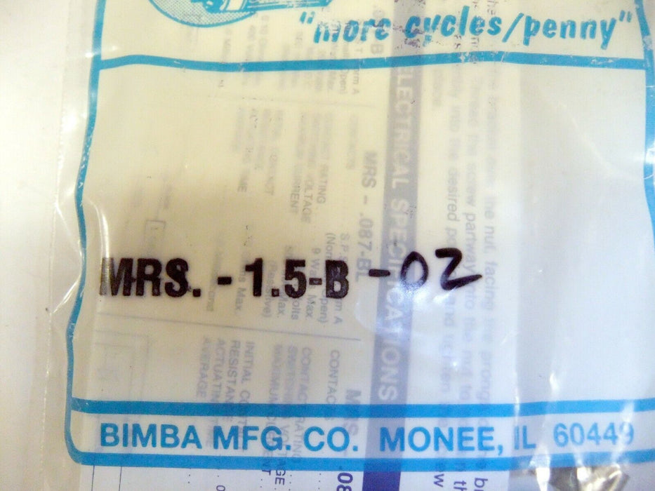 Bimba Reed Switch MRS-1.5-02