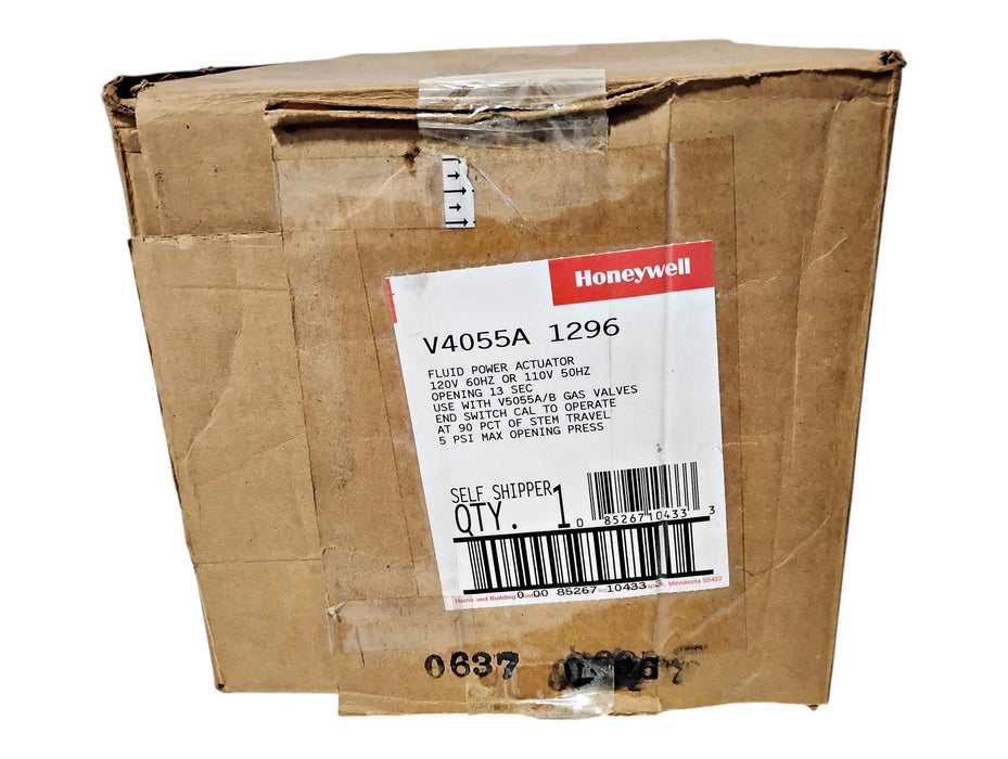 Honeywell V4055A1296 110/120 V AC Fluid Power Gas Valve Actuator