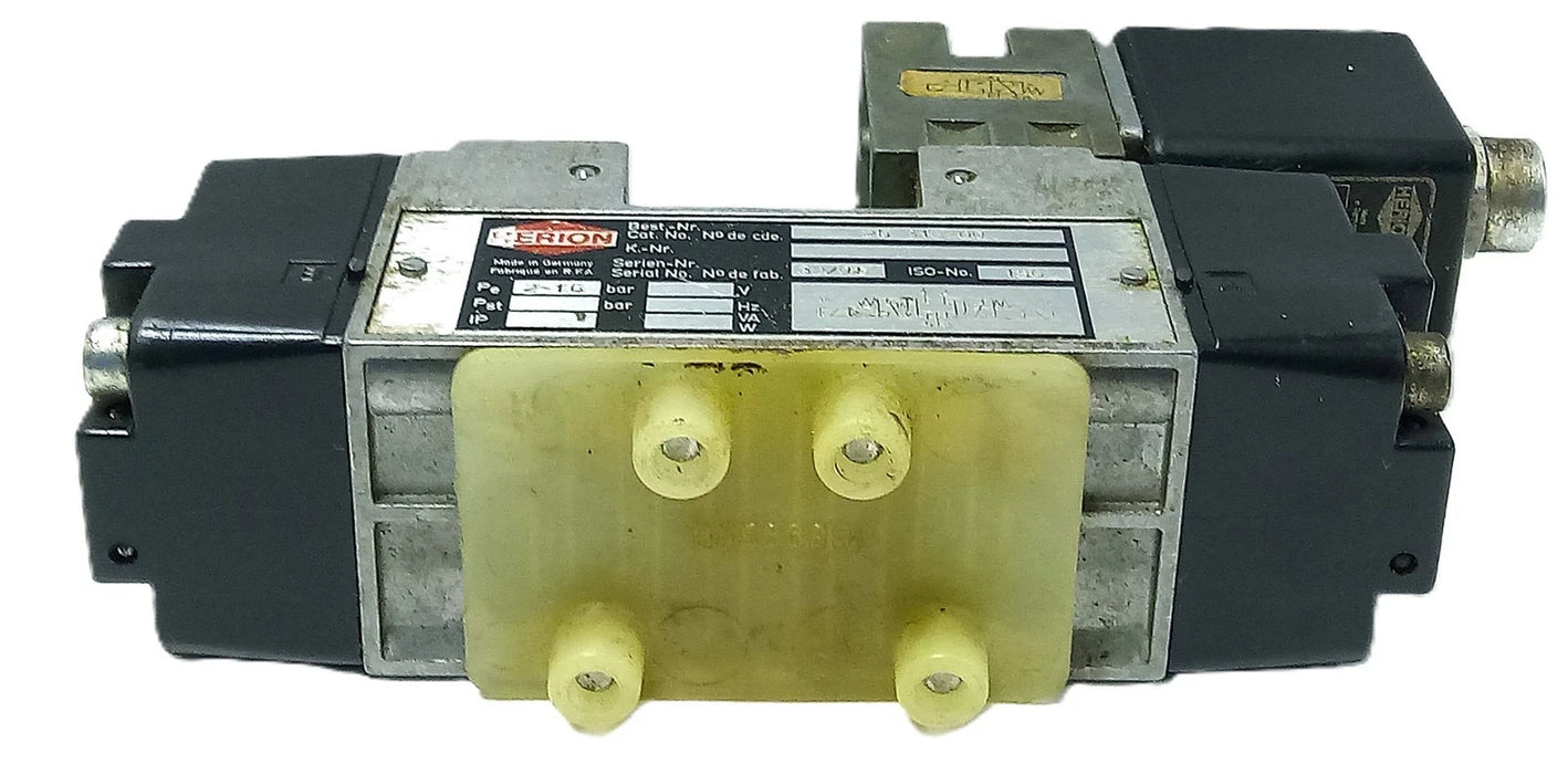 HERION 25-316-00 and 9933116 0-16 bar 24 V DC Pneumatic Solenoid Valve Assembly