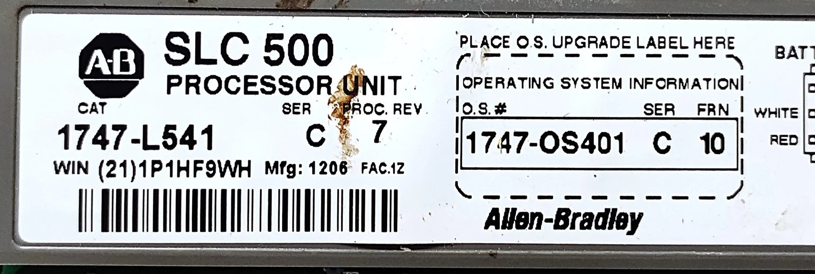 Allen-Bradley 1747-L541 Ser C Rev 7 FRN 10 5-24 V DC PLC Processor