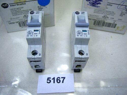 2 Allen-Bradley Circuit Breakers 1492-SPU1C040 1492-SPU1C070