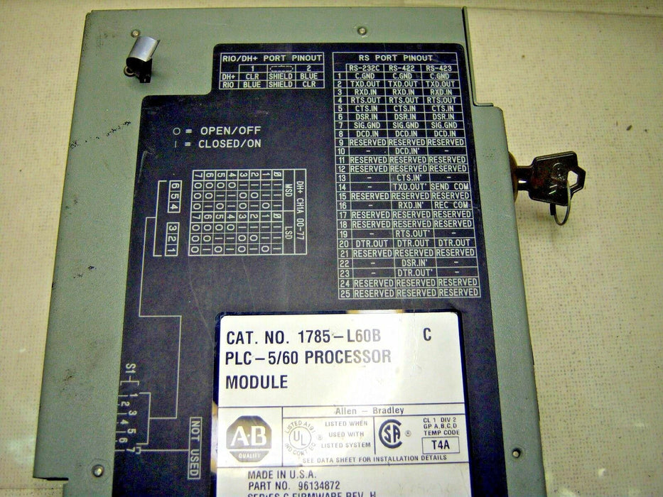 Allen-Bradley PLC CPU Module 1785-L60B PLC 5/60