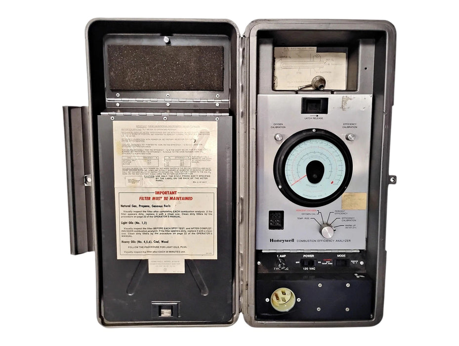 Honeywell A7001A 120 V AC 75 VA Combustion Efficiency Analyzer
