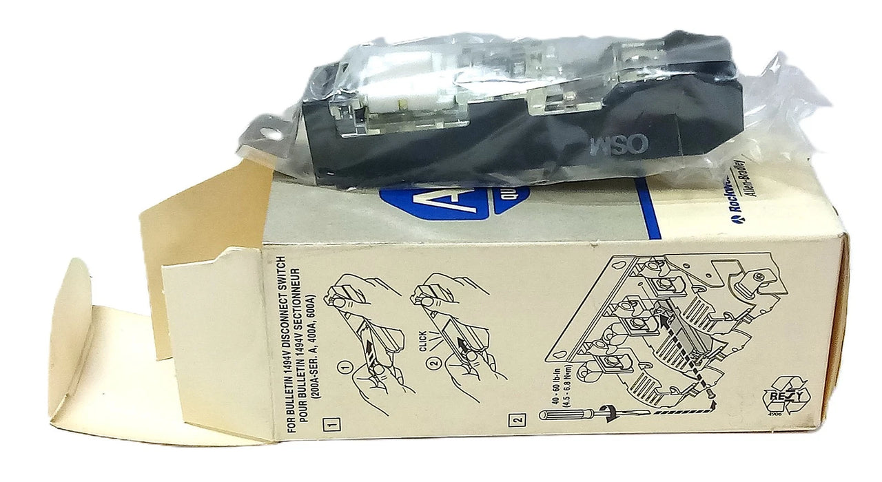 Allen Bradley 595-B Auxiliary Contact for Size 0-5 Starters