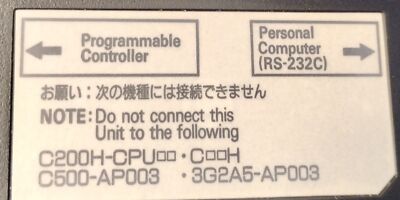 Omron CQM1-CIF02 9-pin D-SUB PLC Communication Cable
