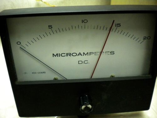 API Instruments Meter MicroAmperes DC 0-20 603K