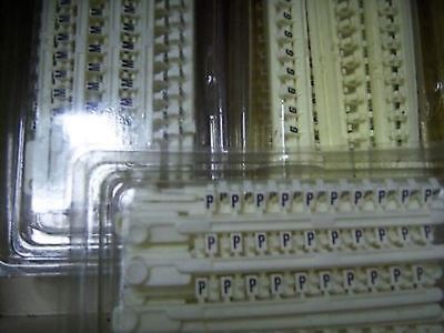 Giant Lot of 1125 Sprecher + Schuh Tag Strips Letters / Numbers