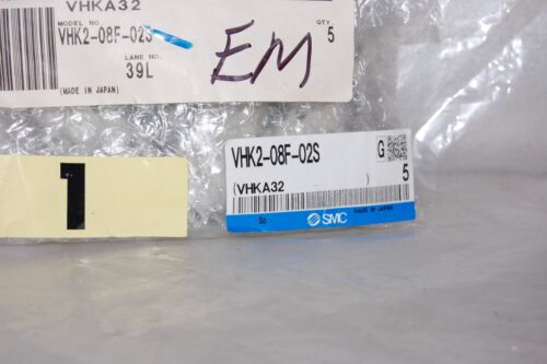 SMC FINGER VALVE VHK2-08F-02S 1 LOT OF 5