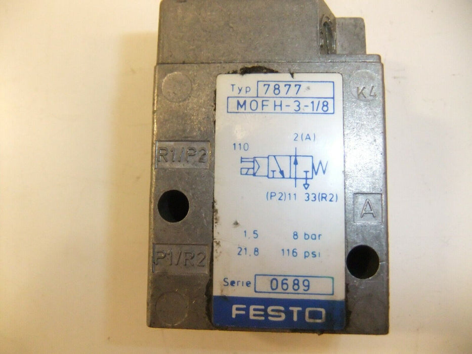 Festo Solenoid Valve MOFH-3-1/8
