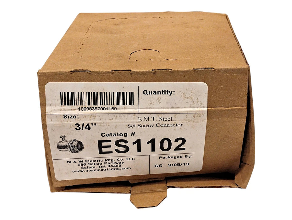 M W Electrical ES1102 3/4 in EMT Conduit Set Screw Connector