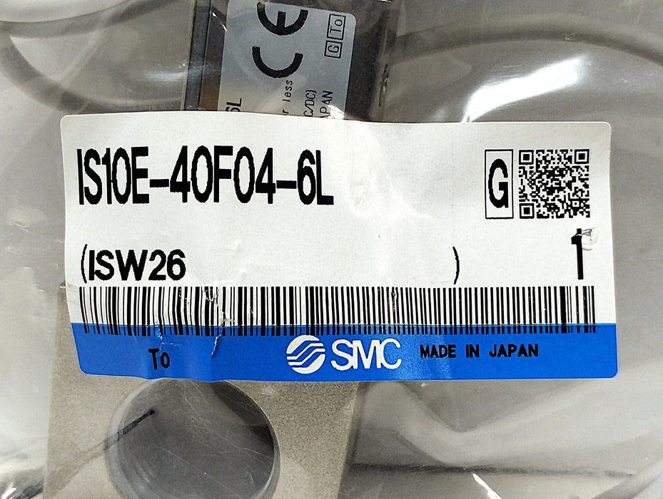 SMC IS10E-40F04-6L-A 0.1-0.4 MPa Pressure Switch w/ Manifold w/ 1/2 in BSPP Port
