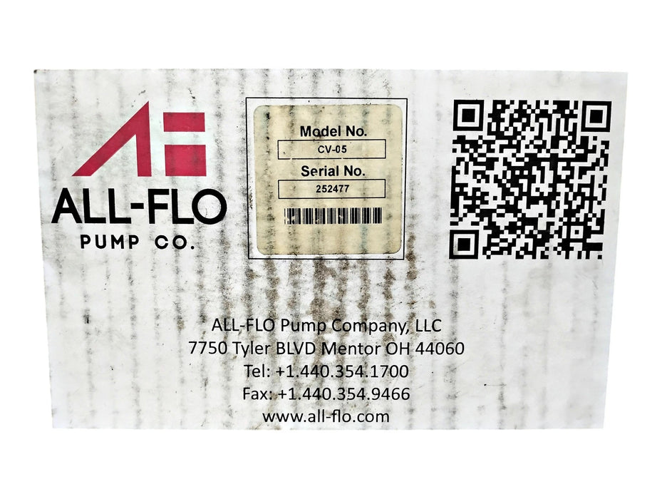 All-Flo CV-05 1/2" NPSF 20-120 PSI 0-17 GPM Air Operated Double Diaphragm Pump