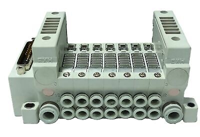 SMC VV5Q11-07C6FU0-B 7 Stage Pneumatic Manifold Assembly