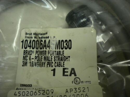 Brad Harrison Power Cable 104006A45M030 4P 3M