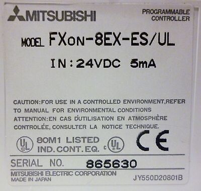 Mitsubishi FX0N-8EX-ES/UL PLC Processor