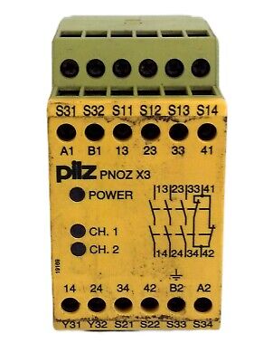 Pilz PNOZ X3 120VAC 24VDC Safety Relay Module