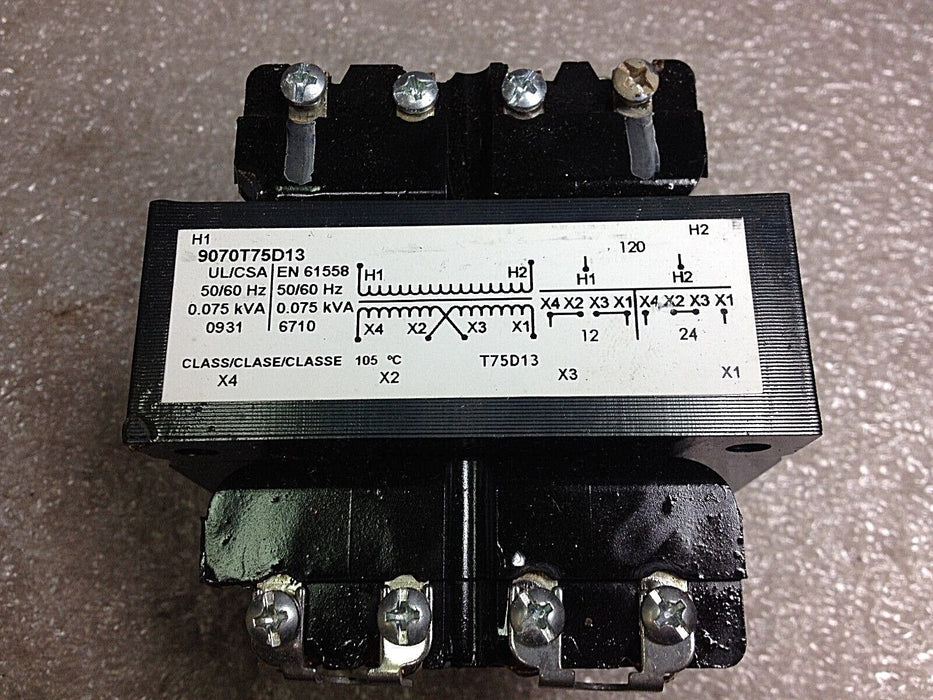 Square D 9070T75D13 Industrial Control Transformer