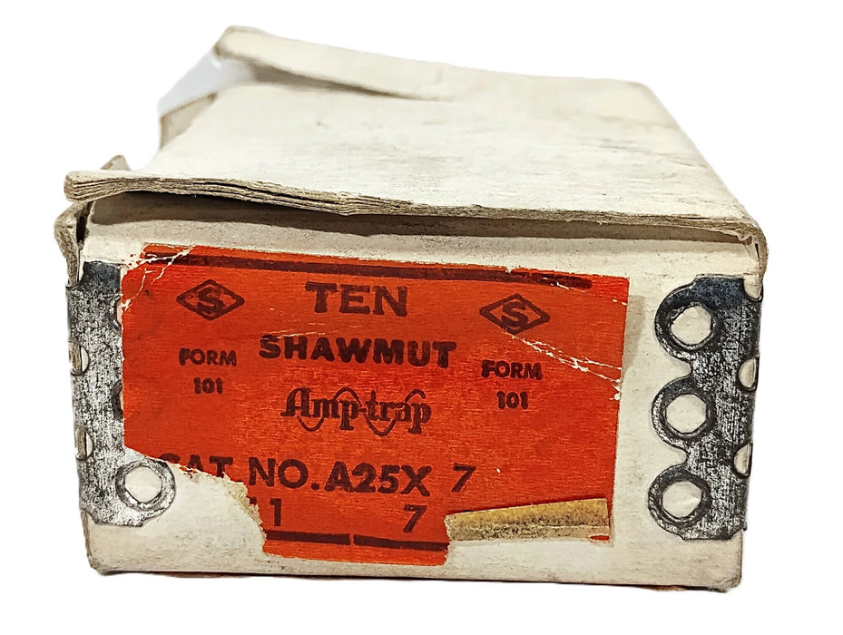 Shawmut A25X7 Form 101 Type 1 250 V AC 7 A Current-Limiting Fast-Acting Fuses