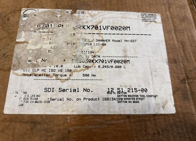 Stober P701SPN0050 5:1 Ratio PKS Series Right Angle Gearbox for MH-627 Servo