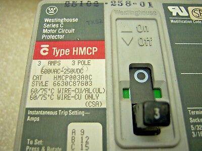 Westinghouse Circuit Breaker HMCP003A0C