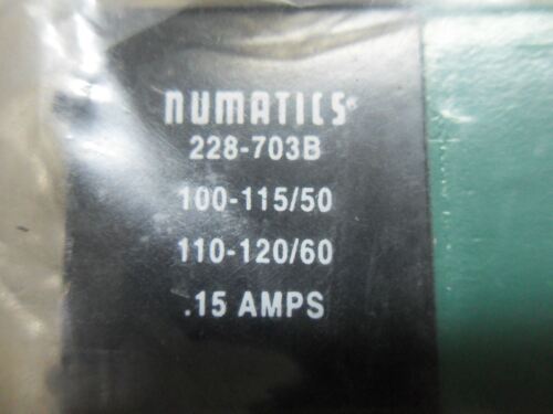 Numatics 237-451 100-115 V/50 Hz 110-120 V/60 Hz Solenoid Coil Assembly