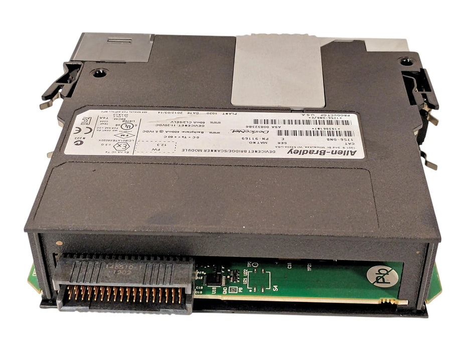 Allen-Bradley 1756-DNB Ser E F/W Rev 12.3 24 VDC Digital PLC Module No Cat Rev