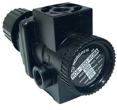 Norgren R08-200-RGMA 5-150 psig 1/4 NPTF Pneumatic Pressure Regulator w/ Gauge