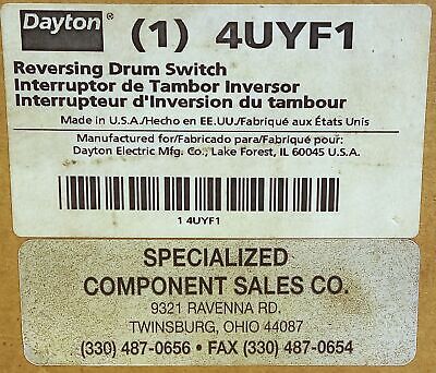 Dayton 4UYF1 Reversing Drum Switch