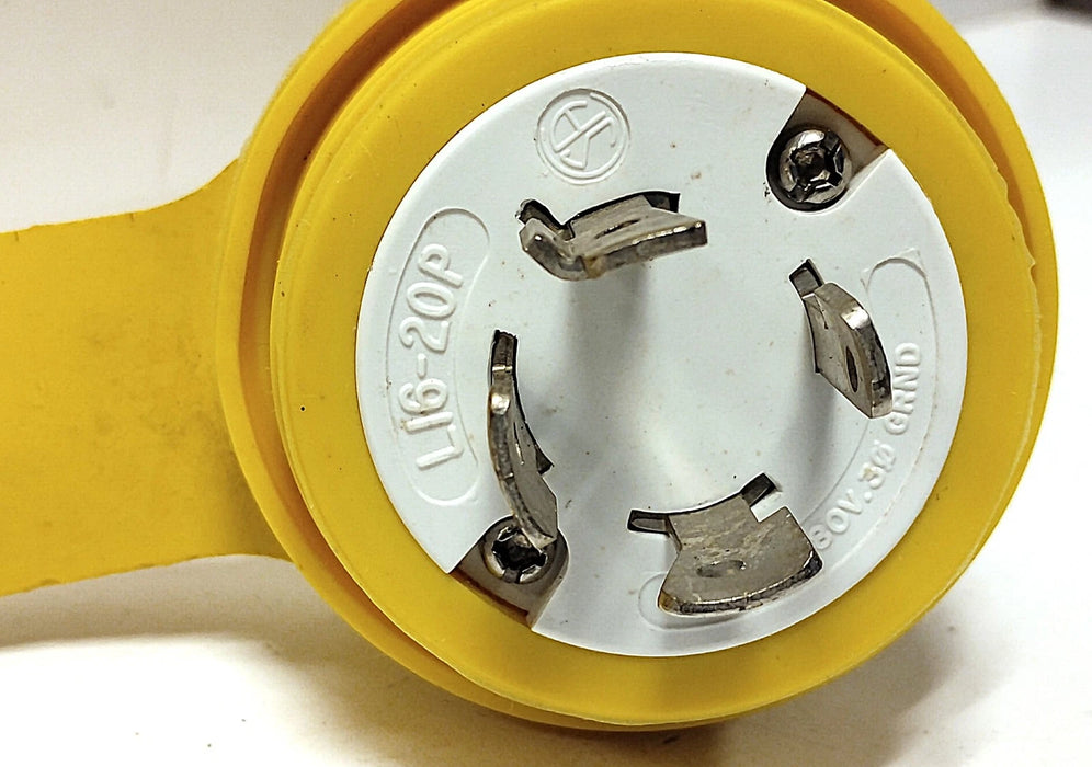 Hubbell HBL26W76 480 V AC 20 A 4 Wire 3 Pole Twist-Lock Plug