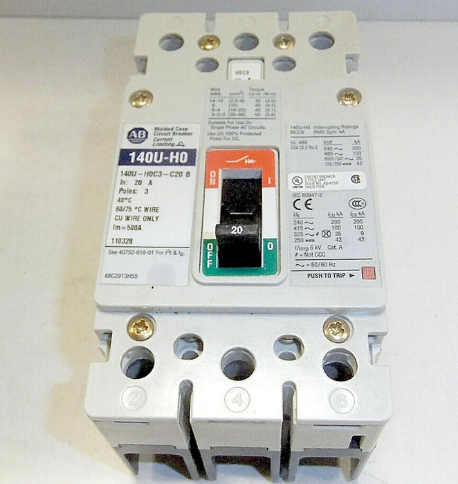 Allen-Bradley Circuit Breaker 140U-H0C3-C20