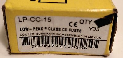 Bussmann LP-CC-15 150 V DC / 600 V AC 15 A Current-Limiting Time-Delay Fuses