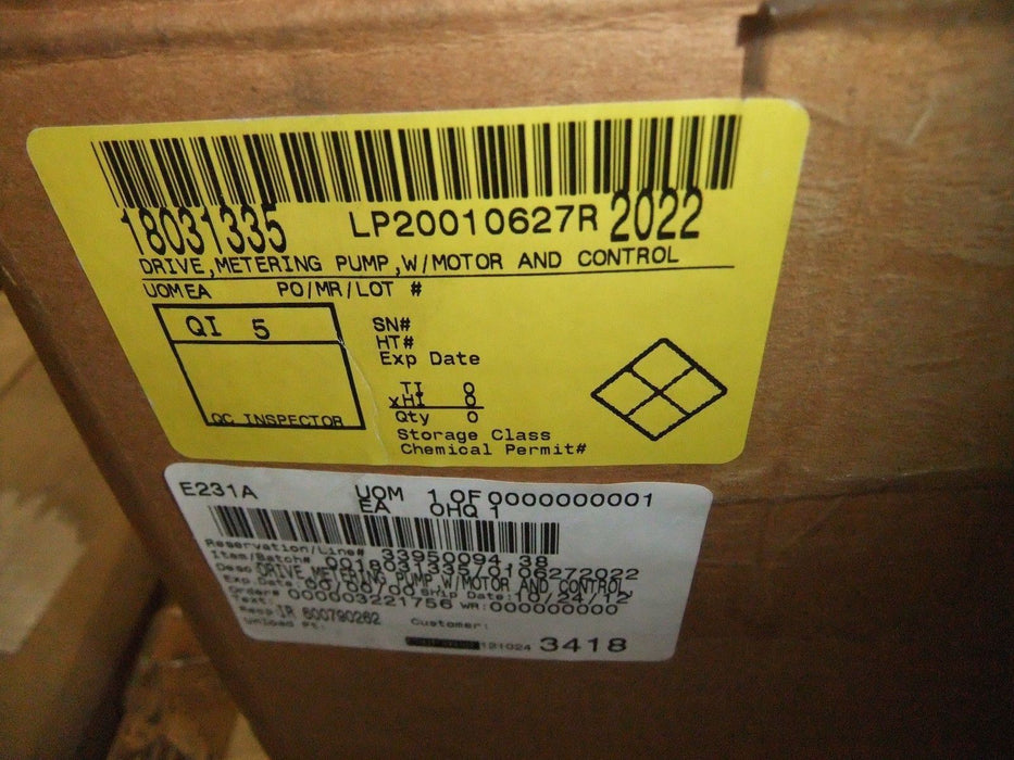 Cole-Parmer Masterflex Metering Pump with Motor & Control 7549-12