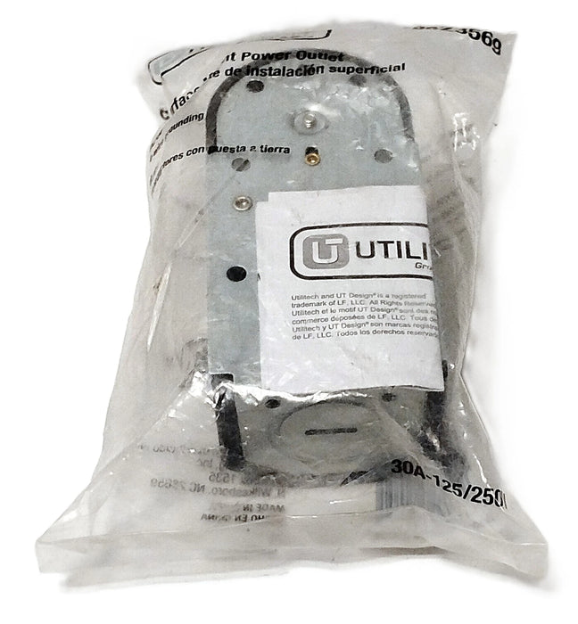 Utilitech 0423569 2205 125/250 V AC 30 A 15-30R Round Range Power Outlet