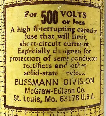Bussmann KBH250 500 V 250 A Fast Acting Rectifier Fuse