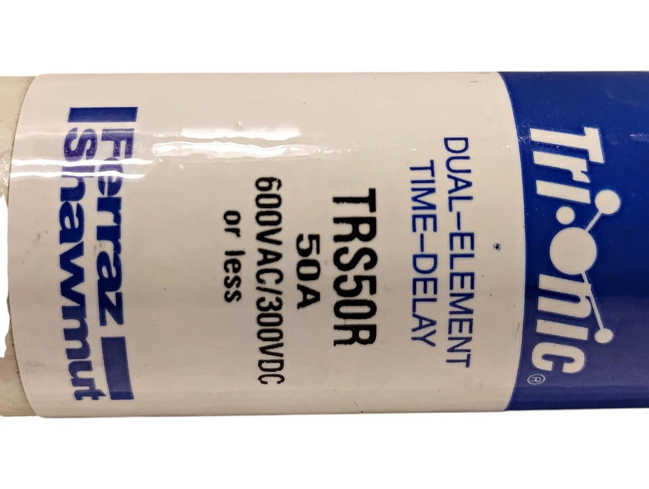 Ferraz Shawmut TRS50R 600VAC/300VDC 50 A Current-Limiting Time-Delay Fuses
