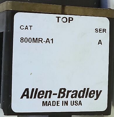 Allen-Bradley 800MR-A1 Green Pushbutton No Contact Block