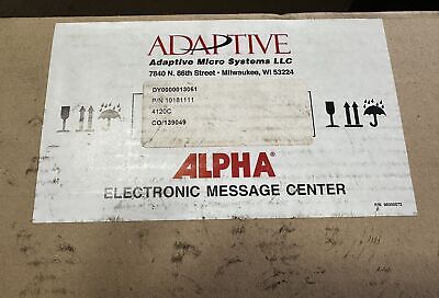 Adaptive Micro Systems 4120C 100-230 V 2-Line Tri Color Programmable LED Display