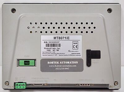Weintek MT8071IE 24VDC Touch Screen Operator Interface