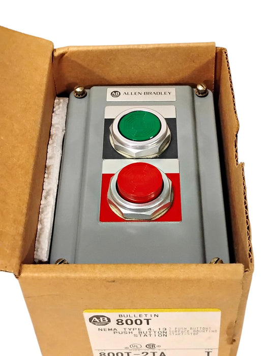 Allen-Bradley 800T-2TA Series T NEMA 4, 13 Push Button Station w/ 2 Pushbuttons