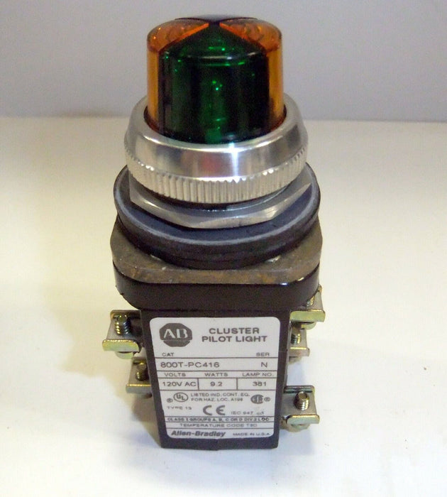 Allen-Bradley Cluster Pilot Light 800T-PC416BAGA