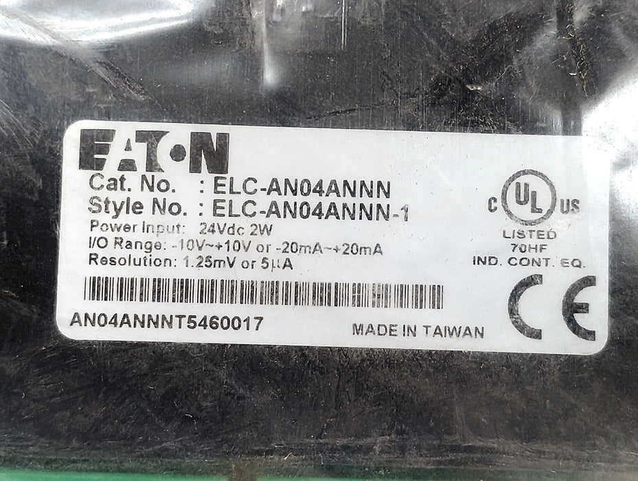 Eaton ELC-AN04ANNN-1 MOD 4 24 V DC Analog PLC Input Module