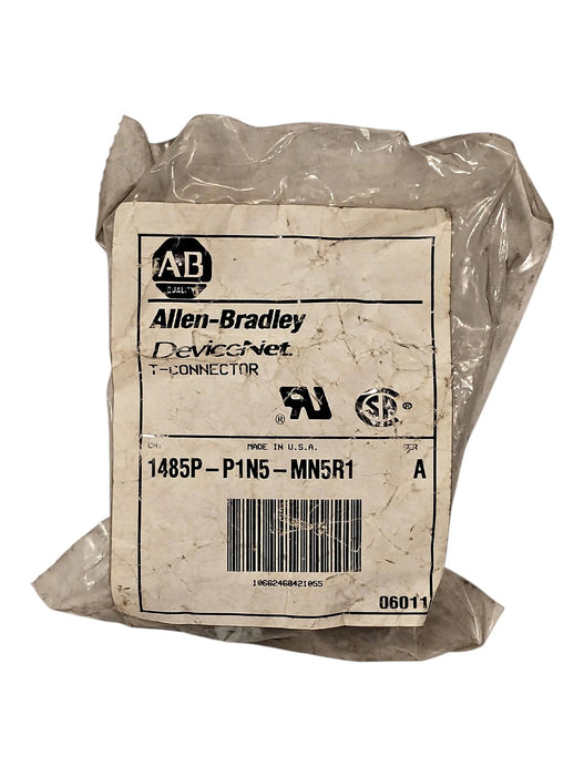 Allen-Bradley 1485P-P1N5-MN5R1 T-Port w/ 2 Female and 1 Male 5-Pin Connectors