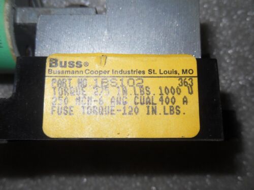 1 BRUSH XL60C150 SEMICONDUCTOR FUSE W/ 1BS102 HOLDERS
