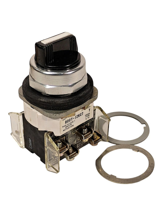 Allen-Bradley 800T-J2KC7B 10 A 3-Position Maintained Selector Switch