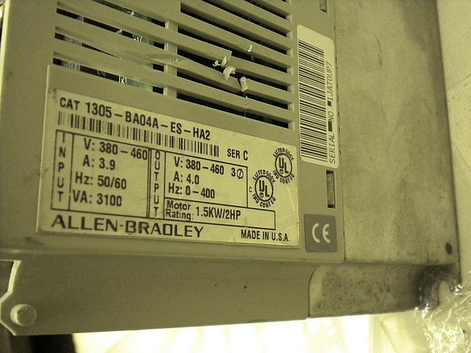Allen-Bradley Drive 1305-BA04A-ES-HA2 2HP 380-480 VAC