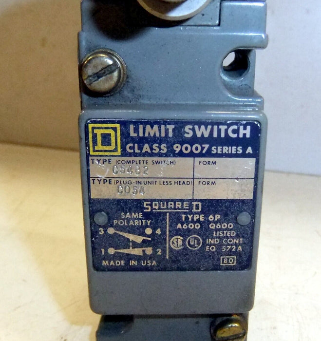 Square D 9007-C54B2 Rotary Gear Limit Switch