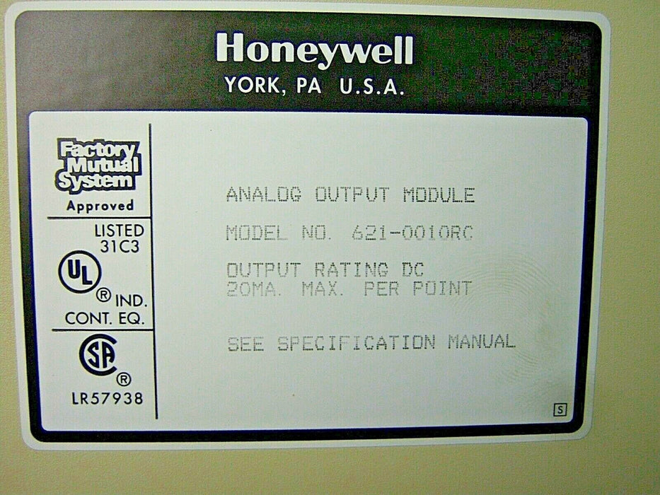 Honeywell Analog Output 621-0010-ARC 4PT