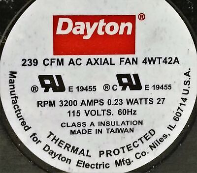 Dayton 4WT42A Electronic Component Fan