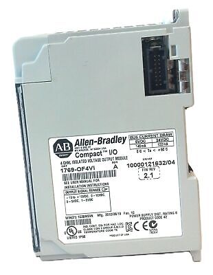 Allen-Bradley 1769-OF4VI Ser A F/W Rev 2.1 CompactLogix Analog Output Module